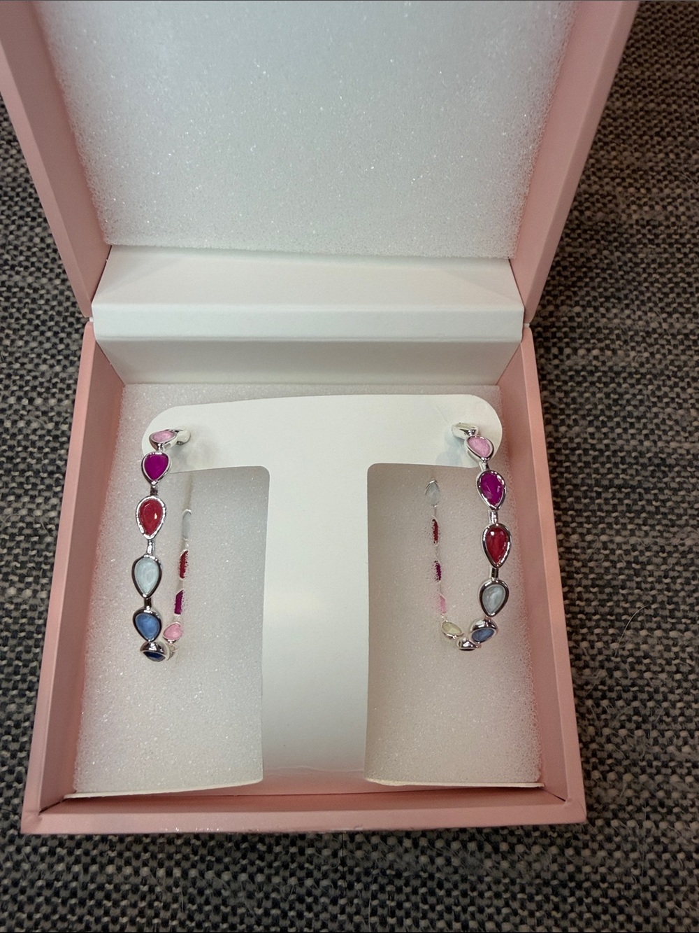 Bomb Party Summer Jewel Candy Tokyo Pop Teardrop Hoop Earrings